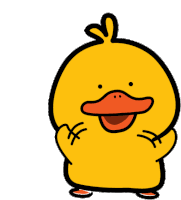 Yellow Duckling Yellow Sticker