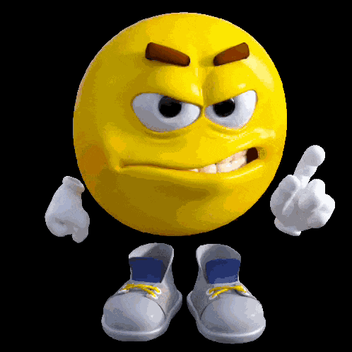 Yellow Emoji No No Emotiguy GIF