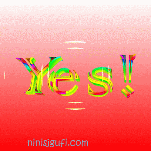 Yes Colorful GIF