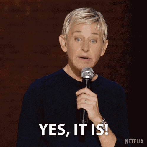 Yes It Is Ellen Degeneres GIF