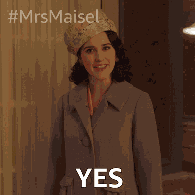 Yes Miriam Maisel GIF