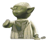 Yoda Drop Mic Lswb Sticker