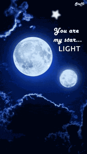 You Are My Star Moon GIF