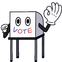 You Get To Vote Get In Line Sticker