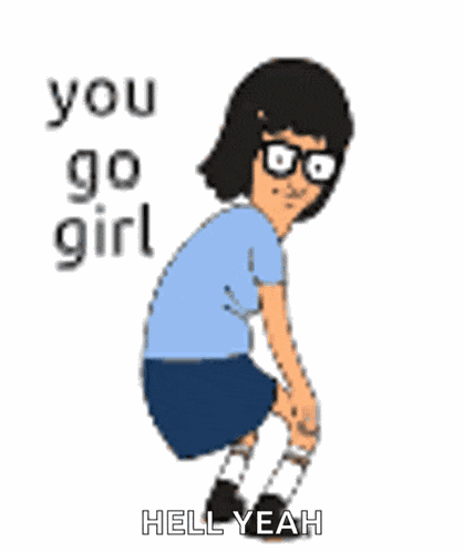 You Go Girl Animation GIF