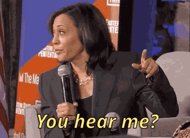 You Hear Me Kamala Harris GIF