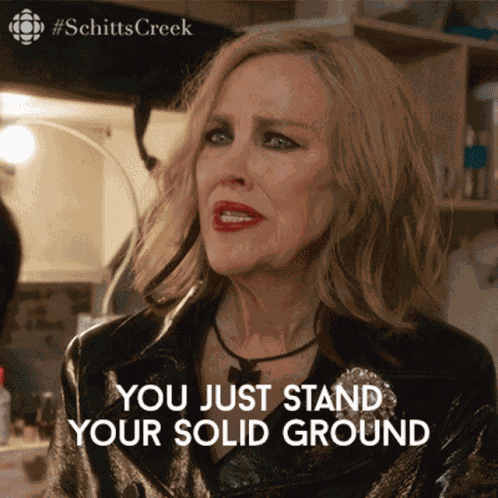 You Just Stand Your Solid Ground Refusing To Be Anything But You GIF