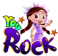 You Rock Chutki Sticker