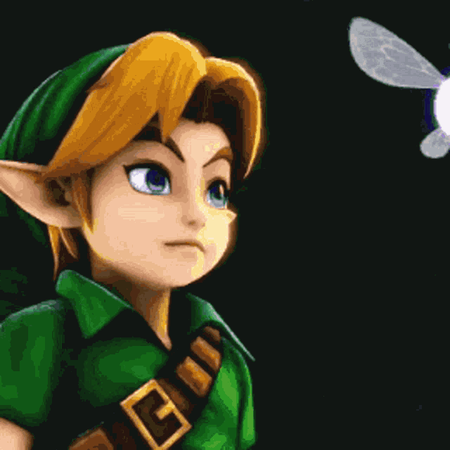 Young Link Fly GIF