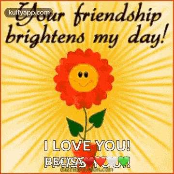 Your Friendship Brightens My Day Happy Friendship Day GIF