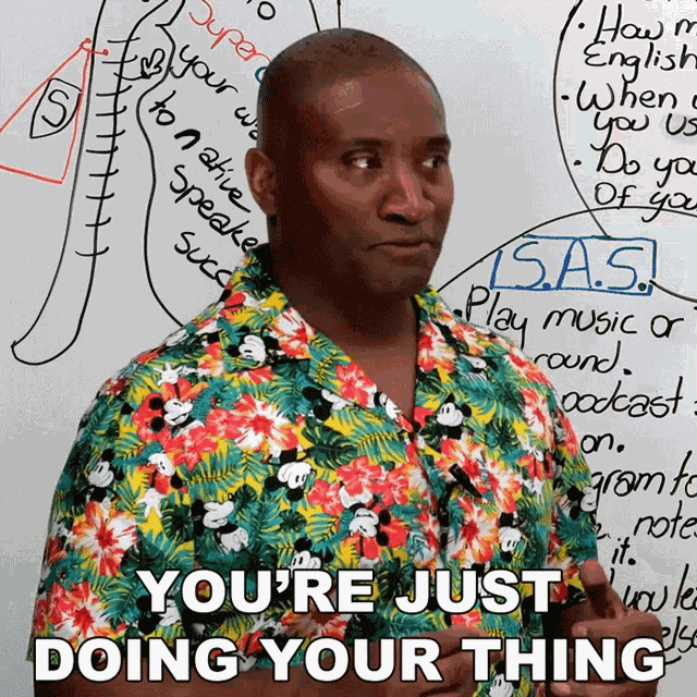 Youre Just Doing Your Thing James GIF