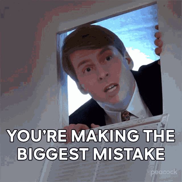 Youre Making The Biggest Mistake Kenneth Parcell GIF