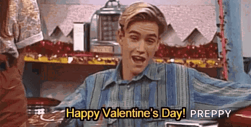 Zack Morris Happy Valentines Day GIF