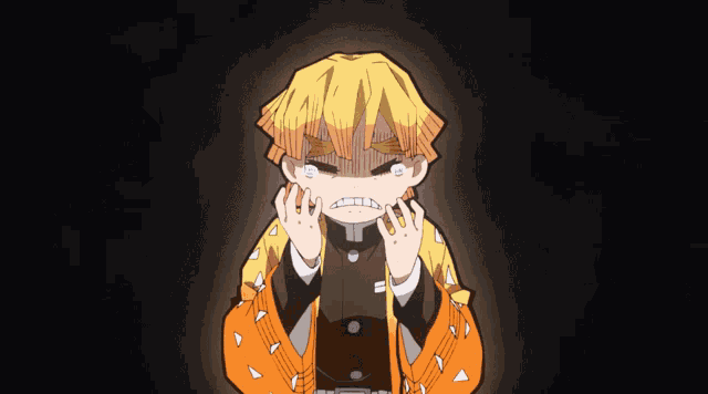Zenitsu Crying GIF