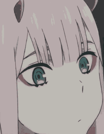Zero Two Blink GIF
