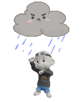 Zhot In The Rain Raining Mood Gif Sticker