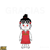 Zhotcita Gracias Sticker