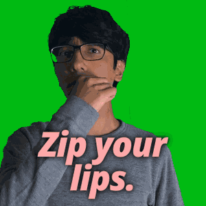 Zip Your Lips Zip Lips GIF