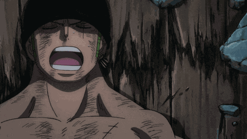 Zoro Breathing One Piece GIF