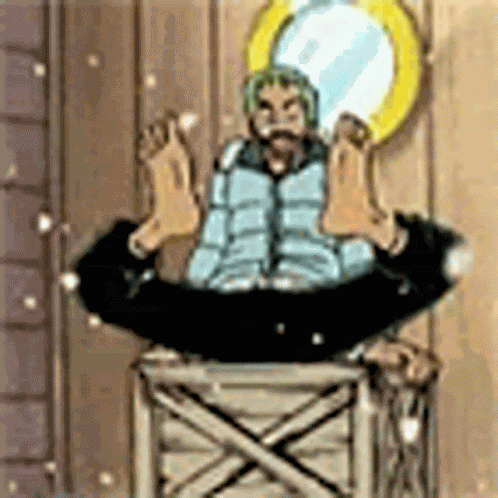 Zoro Clapping His Feet GIF